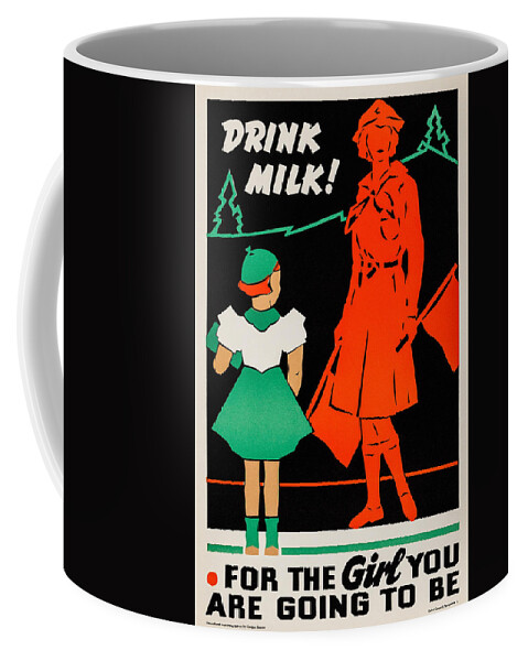 Milk Coffee Mug featuring the painting Drink Milk! by Gordon Deacon