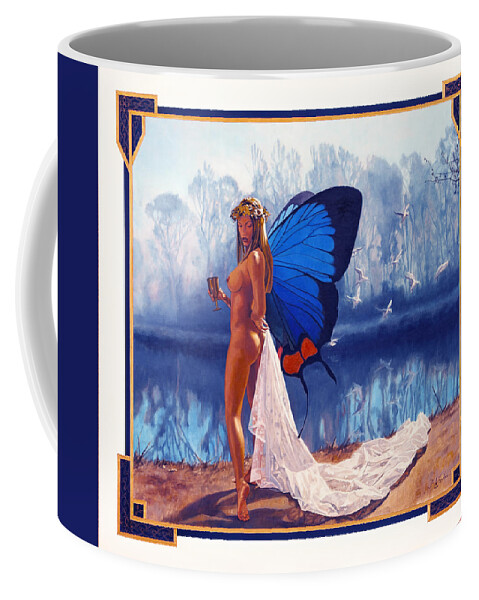 Whelan Coffee Mug featuring the painting Drinking The Universe by Patrick Whelan