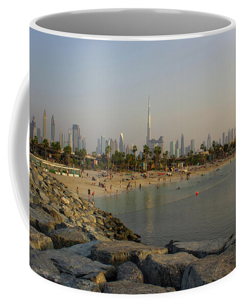 Skyline City Coffee Mug featuring the photograph Dubai Skyline by Rocco Silvestri