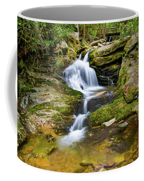 Duggers Creek Landscape Coffee Mug featuring the photograph Duggers Creek Cascade by Norma Brandsberg