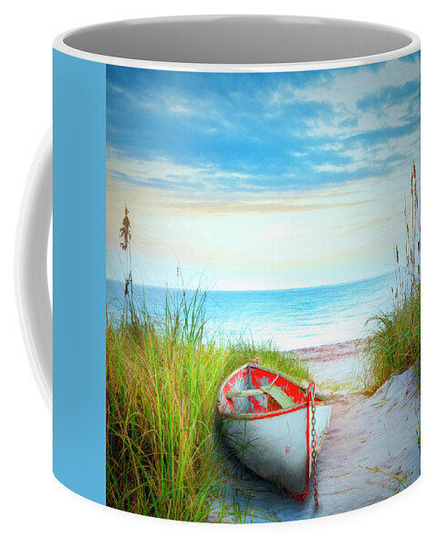 Boats Coffee Mug featuring the photograph Dune Colors in Square  by Debra and Dave Vanderlaan