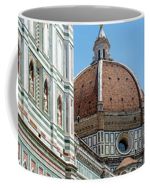 Duomo Coffee Mug featuring the photograph Duomo Detail, Florence by Marcy Wielfaert