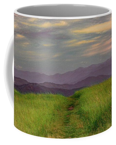 Appalachian Trail Coffee Mug featuring the photograph Dusk Along the Appalachian Trail by Marcy Wielfaert