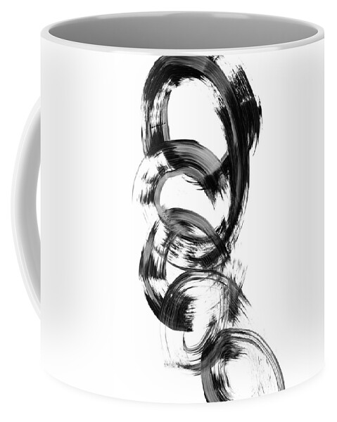 Abstract Coffee Mug featuring the painting Dynamic Spiral II by Ethan Harper