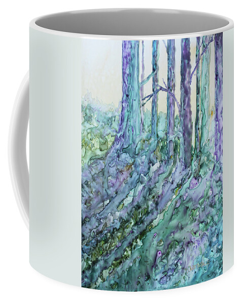 Woods Coffee Mug featuring the painting Early Spring by Jenny Armitage