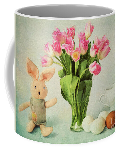 Digital Coffee Mug featuring the digital art Easter Time by Jutta Maria Pusl