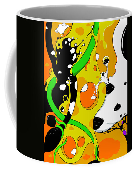 Brains Coffee Mug featuring the drawing Echonomics by Craig Tilley