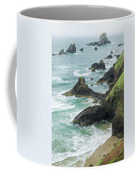 Oregon Coffee Mug featuring the photograph Ecola Rocky Shore by Tim Newton