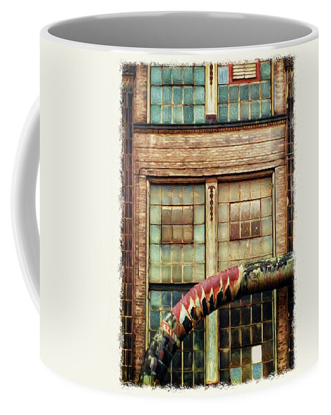 Warehouse Coffee Mug featuring the photograph Ediface by Peggy Dietz
