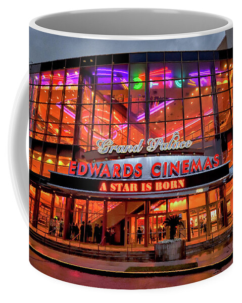 Top Artist Coffee Mug featuring the photograph Edwards Grand Palace Cinema by Norman Gabitzsch