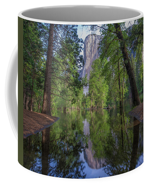 00571598 Coffee Mug featuring the photograph El Capitan From Merced River, Yosemite National Park, California by Tim Fitzharris