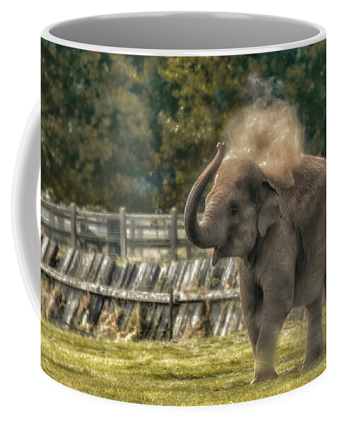 Elephant Coffee Mug featuring the photograph Elephant by Chris Boulton