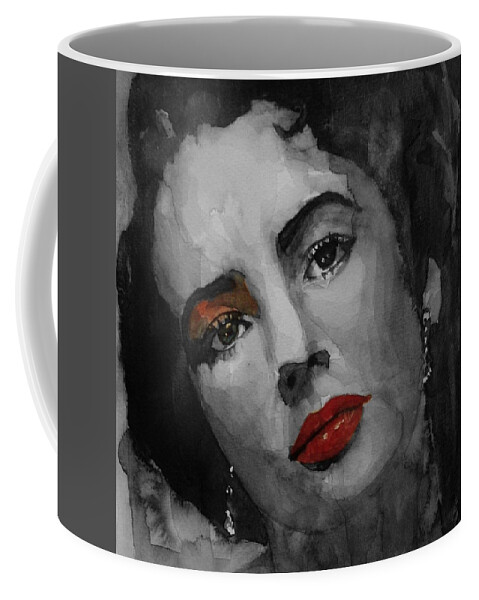 Elizabeth Taylor Coffee Mug featuring the painting Elizabeth Taylor by Paul Lovering