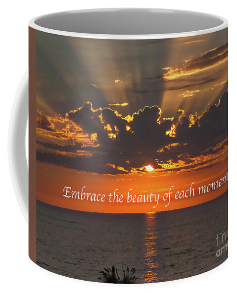 Ocean Coffee Mug featuring the digital art Embrace The Moment by Kirt Tisdale