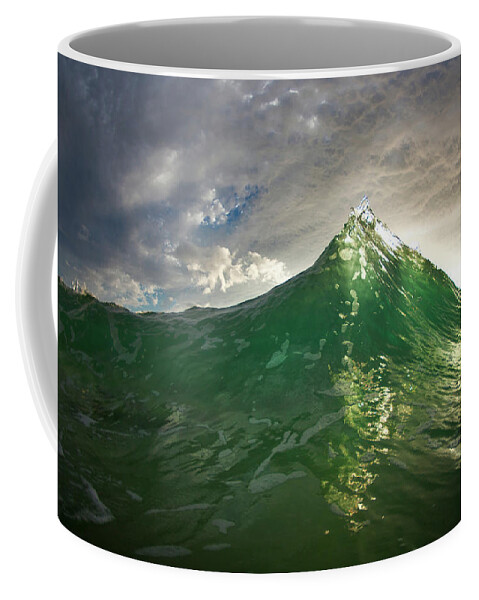 Ocean Coffee Mug featuring the photograph Emerald Summit by Sean Davey