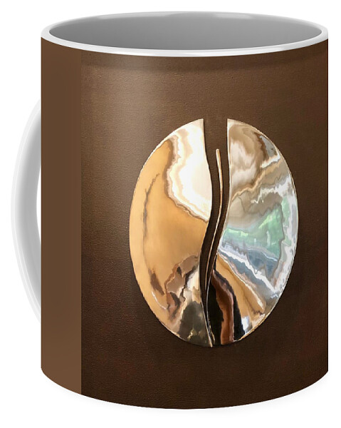 Emergence Coffee Mug featuring the sculpture Emergence by Robert Hartl