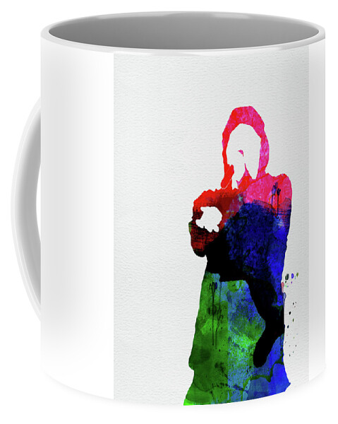 Eminem Coffee Mug featuring the mixed media Eminem Watercolor by Naxart Studio