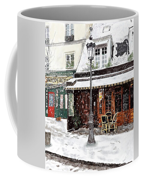 Cafe Coffee Mug featuring the painting Enchanted by Beth Saffer