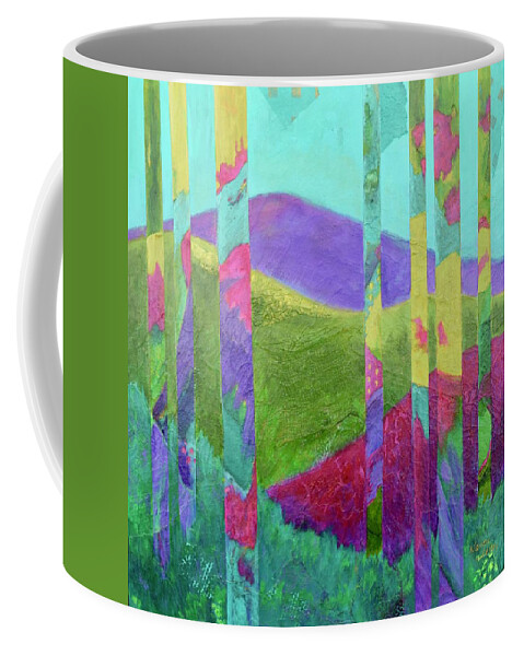 Trees Coffee Mug featuring the painting Enchanted Forest by Nancy Jolley