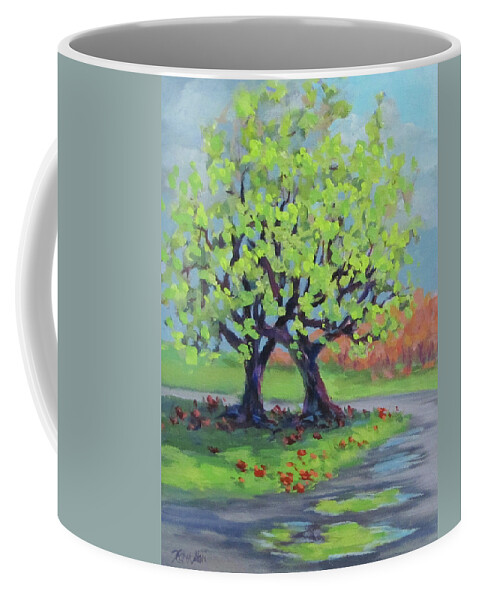 Trees Coffee Mug featuring the painting Entanglement by Karen Ilari