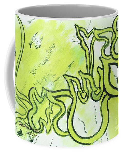 Eretz Israelearth Yisrael Prince God To Contend Coffee Mug featuring the painting ERETZ YISRAEL cc67 by Hebrewletters SL