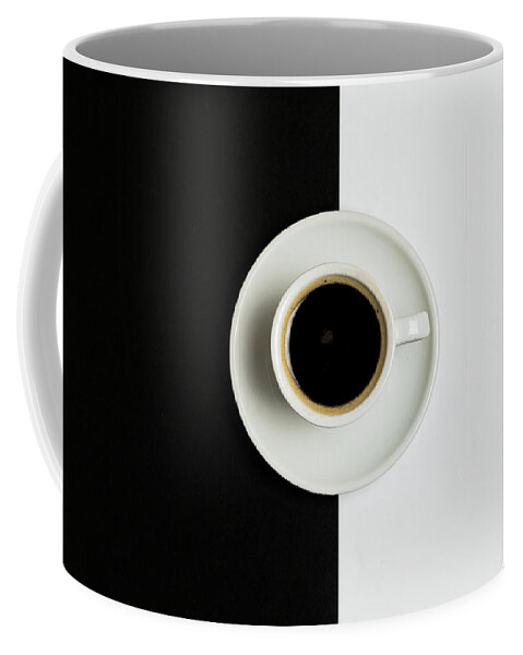 Coffee Coffee Mug featuring the photograph Espresso coffee on a white pot by Michalakis Ppalis