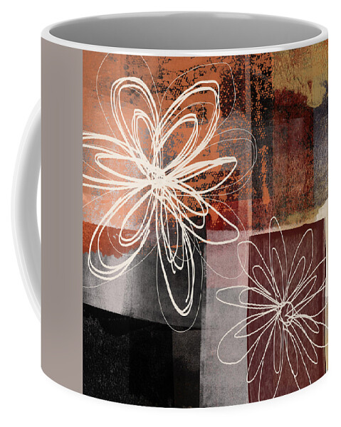 Flower Coffee Mug featuring the mixed media Espresso Flower 2- Art by Linda Woods by Linda Woods