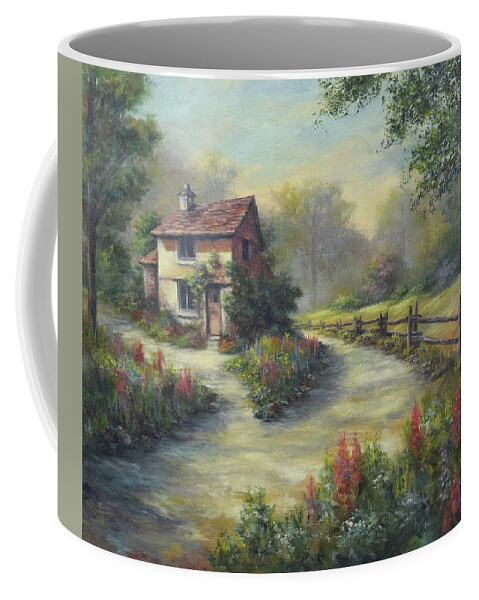 European Cottage Coffee Mug featuring the photograph European Cottage II by Lynne Pittard