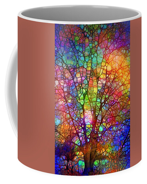 Tree Coffee Mug featuring the digital art Even the Tree is Glass on the Inside by Tara Turner