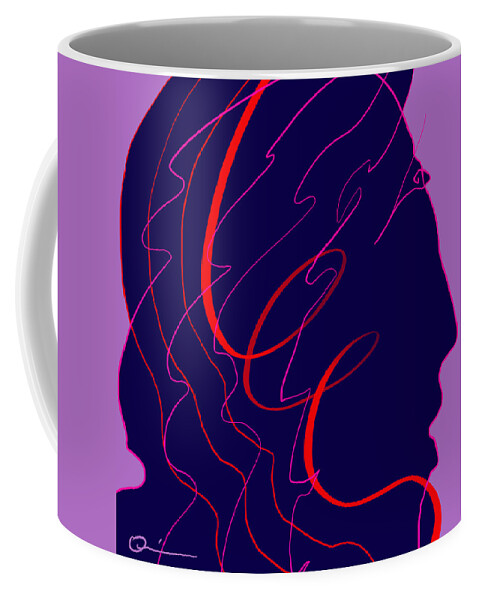 Quiros Coffee Mug featuring the digital art Excited by Jeffrey Quiros