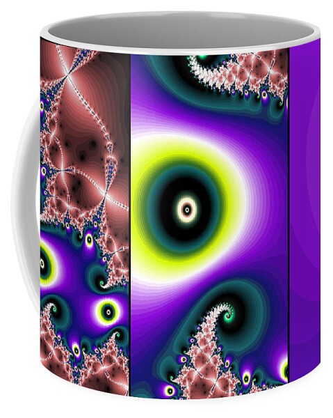 Triptych Coffee Mug featuring the digital art Eye Of The World by Don Northup