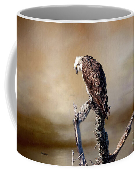 Ospreys Coffee Mug featuring the mixed media EYE See You by DB Hayes