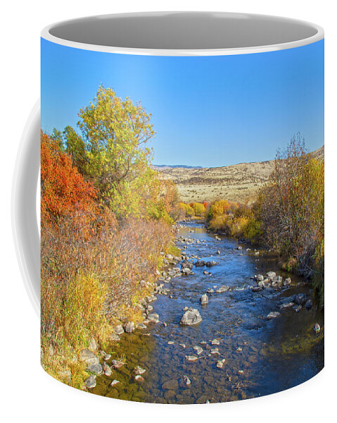 Fall Coffee Mug featuring the photograph Fall Foliage in Idaho by Dart Humeston