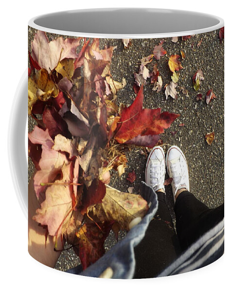 Road Coffee Mug featuring the photograph Fall View by Michelle Hoffmann