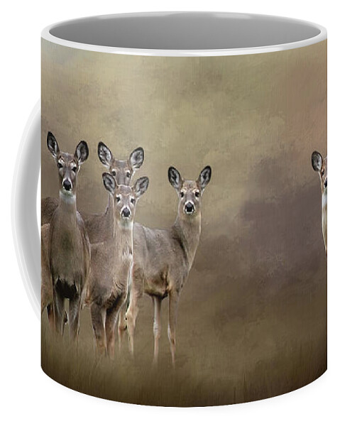 Deer Coffee Mug featuring the photograph Family Portrait by Randall Allen