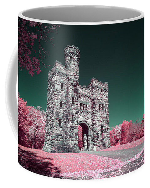 Fantastic Fantasy Ir Infrared 590nm Outside Outdoors Worcester Ma Mass Massachusetts New England Newengland Usa U.s.a. Castle Bancroft Tower Architecture Brian Hale Brianhalephoto Coffee Mug featuring the photograph Fantastic Fantasy by Brian Hale