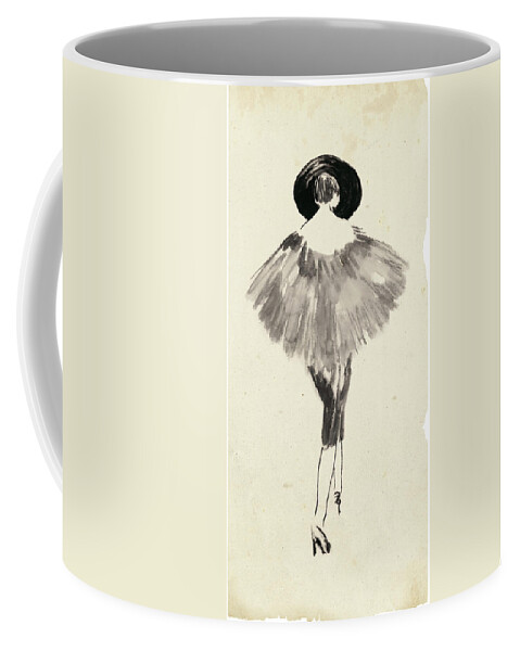 Fashion Coffee Mug featuring the painting Fashion Glimpse IIi by Melissa Wang