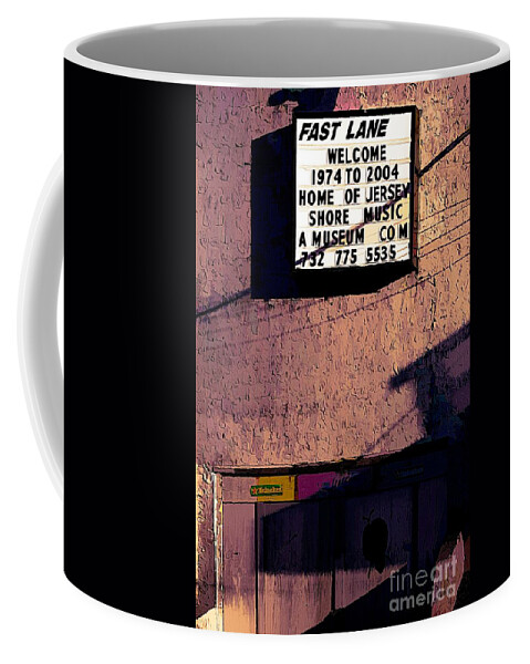 New Jersey Coffee Mug featuring the photograph Fast Land former Nightclub Asbury Park NJ Demolished in 2013 by Chuck Kuhn