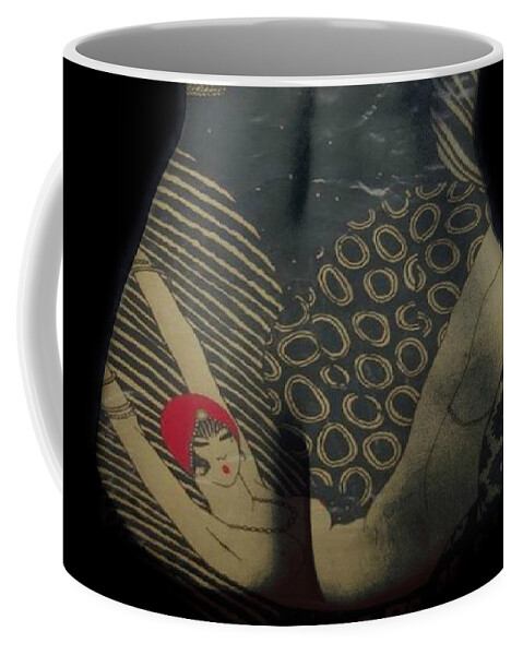 Women Coffee Mug featuring the mixed media Fat Bottomed Girls by Paul Lovering