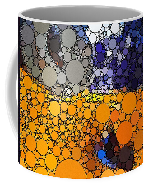 Abstract Coffee Mug featuring the digital art Father Figure by Chris Montcalmo