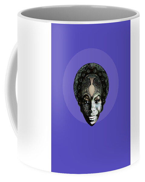 Nina Coffee Mug featuring the mixed media Feeling Good - Dragonfly by BFA Prints