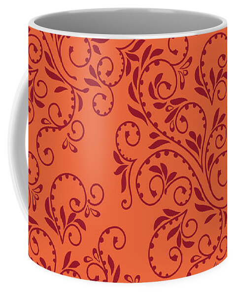 Floral Coffee Mug featuring the digital art Fern botanical pattern by Garden Gate magazine