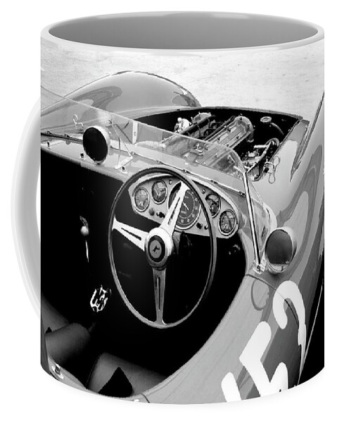 Ferrari Coffee Mug featuring the pyrography Ferrari Cockpit by Naxart Studio