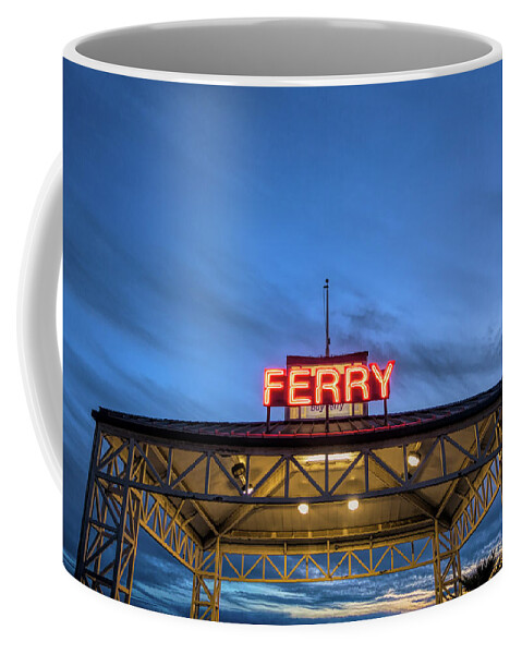 Photography Coffee Mug featuring the photograph Ferry Terminal At Dusk, Jack London by Panoramic Images
