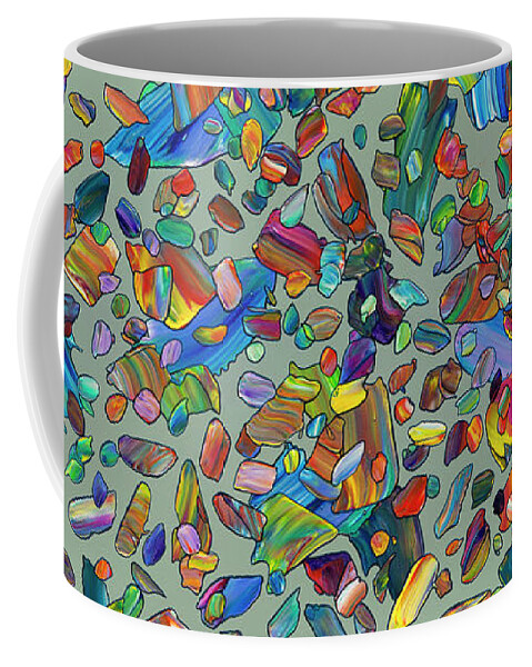 Festive Coffee Mug featuring the painting Festivation by James W Johnson