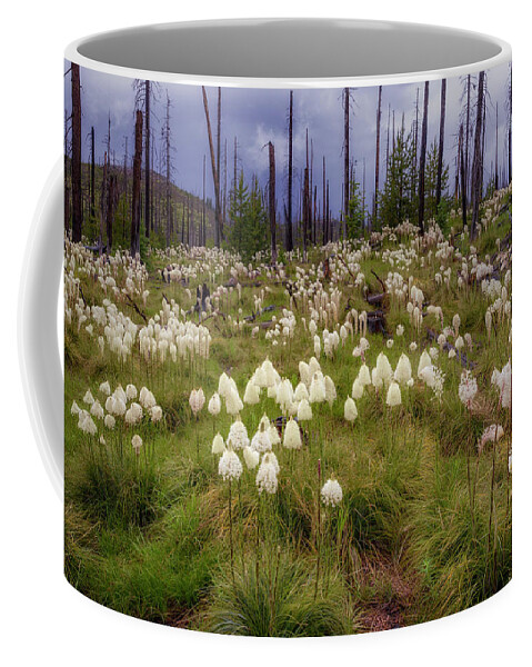 Flowers Coffee Mug featuring the photograph Field of Bear Grass by Cat Connor