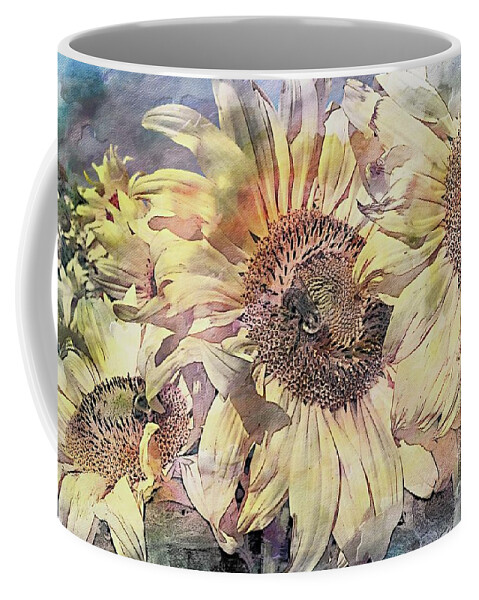 Marcia Lee Jones Coffee Mug featuring the photograph Fields of Sunflowers by Marcia Lee Jones