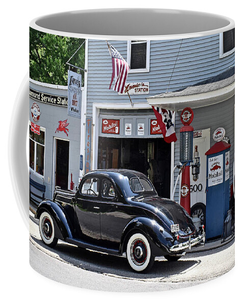 1937 Coffee Mug featuring the photograph Fill Up At Ernie's by Ron Long