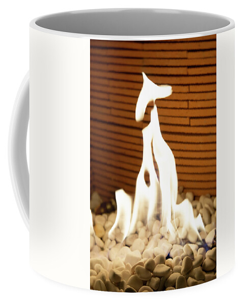 Texturas Coffee Mug featuring the photograph Fire by Silvia Marcoschamer