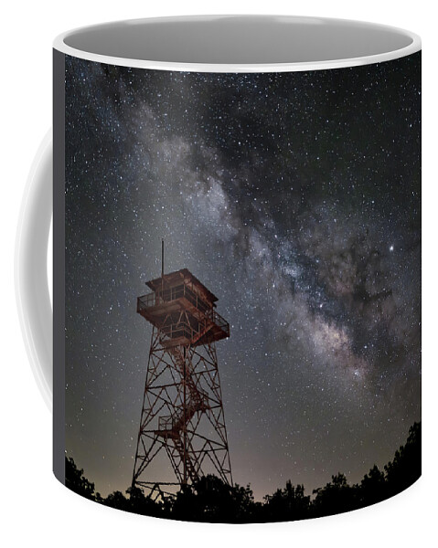 Milky Way Coffee Mug featuring the photograph Fire Tower by James Barber